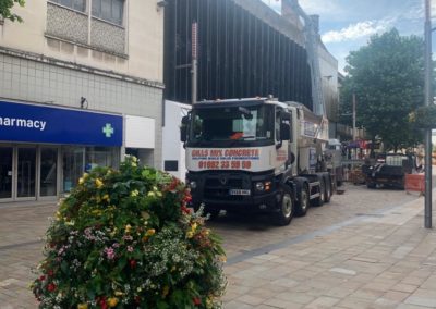 Gills Mix Concrete mixer delivering concrete for Wolverhampton City Council