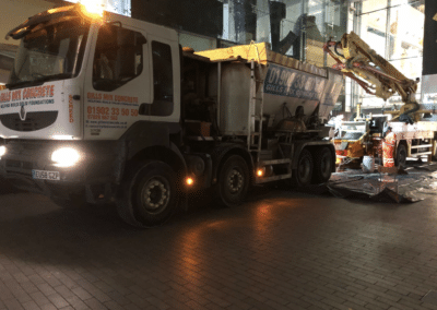 Gills Mix Concrete mixer delivering concrete for Birmingham City Council