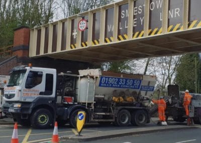 Gills Mix Concrete mixer delivering concrete for Wolverhampton City Council